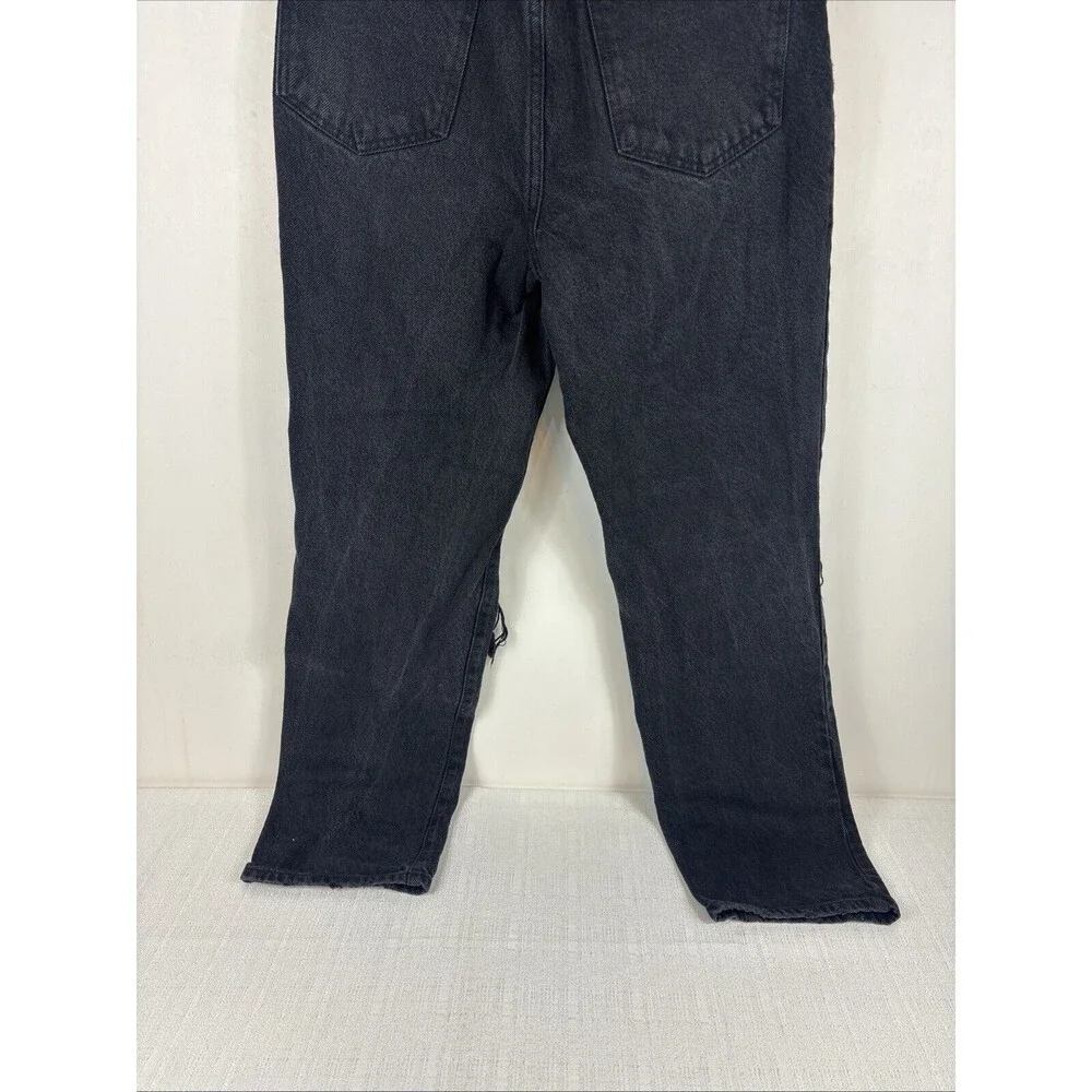Pacsun Women's Size 26 Black Dad Jean Distressed Knee Holes‎
